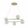 Best Sale SIGMA Suspension Gama, à 5 lampes, dorée
