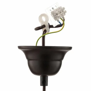 New Nowodvorski Lighting Suspension Garret I en brun foncé/cuivré Ø 50 cm