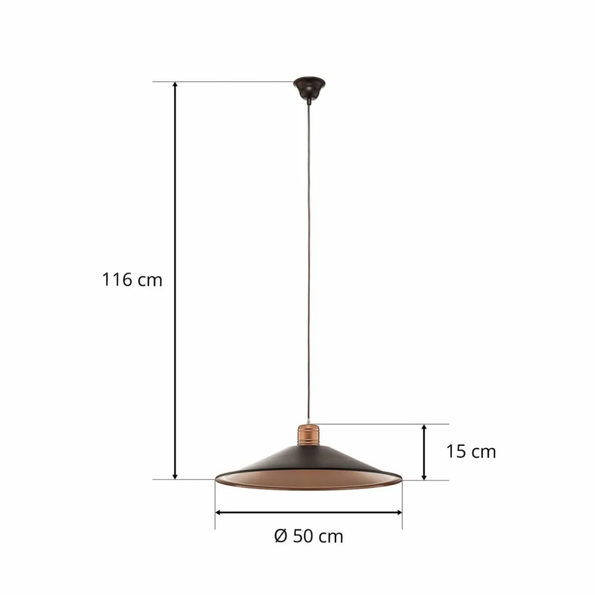 suspension_garret_i_en_brun_fonccuivr__cm_6.webp New Nowodvorski Lighting Suspension Garret I en brun foncé/cuivré Ø 50 cm