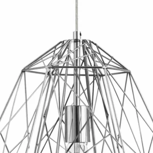 Shop Searchlight Suspension Geometric Cage chromée