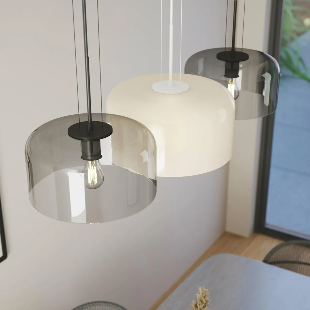 suspension_gibus_s_abatjour_en_verre_gris_0.webp Cheap Eco-Light Suspension Gibus S30 abat-jour en verre gris