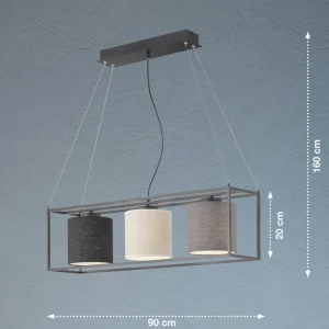 Sale FISCHER & HONSEL Suspension Gilli, à trois lampes