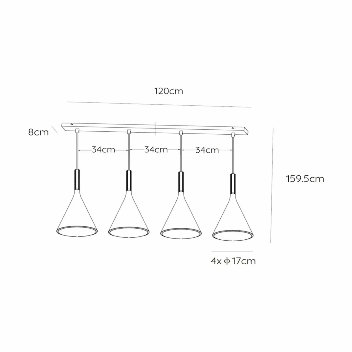 suspension_gipsy_noir_pltre__cm___lampes_1.webp Hot Lucide Suspension Gipsy. noir, plâtre, 120 cm, à 4 lampes