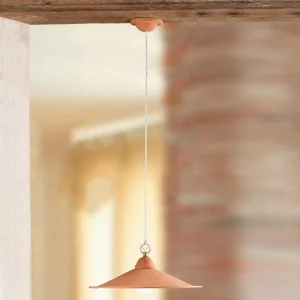 Fashion Ceramiche Suspension GIULIA avec abat-jour céramique 28 cm