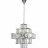 New Searchlight Suspension Glacier abat-jour en acrylique 55 cm