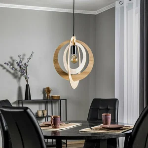 Store SIGMA Suspension Glam avec abat-jour circulaire