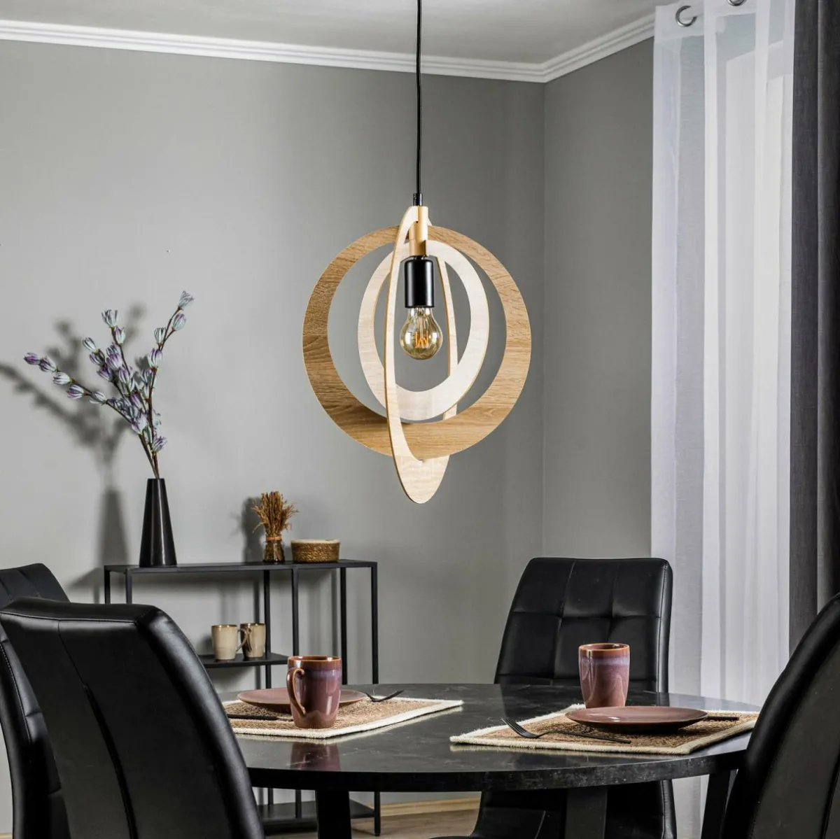 suspension_glam_avec_abatjour_circulaire_0.webp Store SIGMA Suspension Glam avec abat-jour circulaire