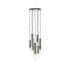 Best Sale Brilliant Suspension Glasini, Ø 32 cm, gris fumé, 7 lampes, verre