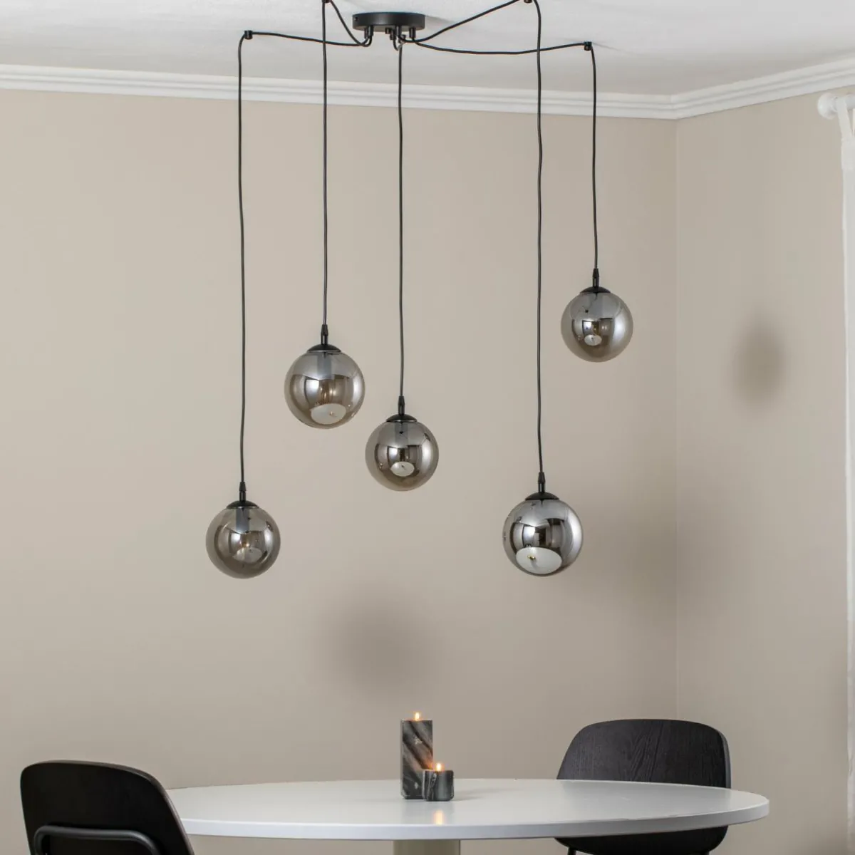 suspension_glassy__lampes_dcentralise_noir_graphite_0.webp Best Sale EMIBIG LIGHTING Suspension Glassy, 5 lampes, décentralisée, noir, graphite