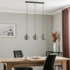 Best Sale EMIBIG LIGHTING Suspension Glassy, 3 lampes, droite, noir, graphite, verre