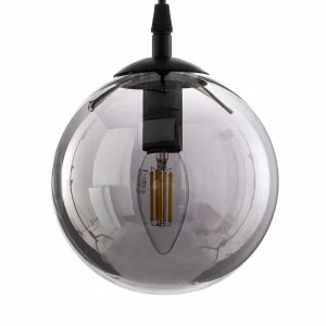 Best Sale EMIBIG LIGHTING Suspension Glassy, 3 lampes, droite, noir, graphite, verre