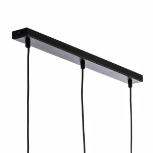 Best Sale EMIBIG LIGHTING Suspension Glassy, 3 lampes, droite, noir, graphite, verre