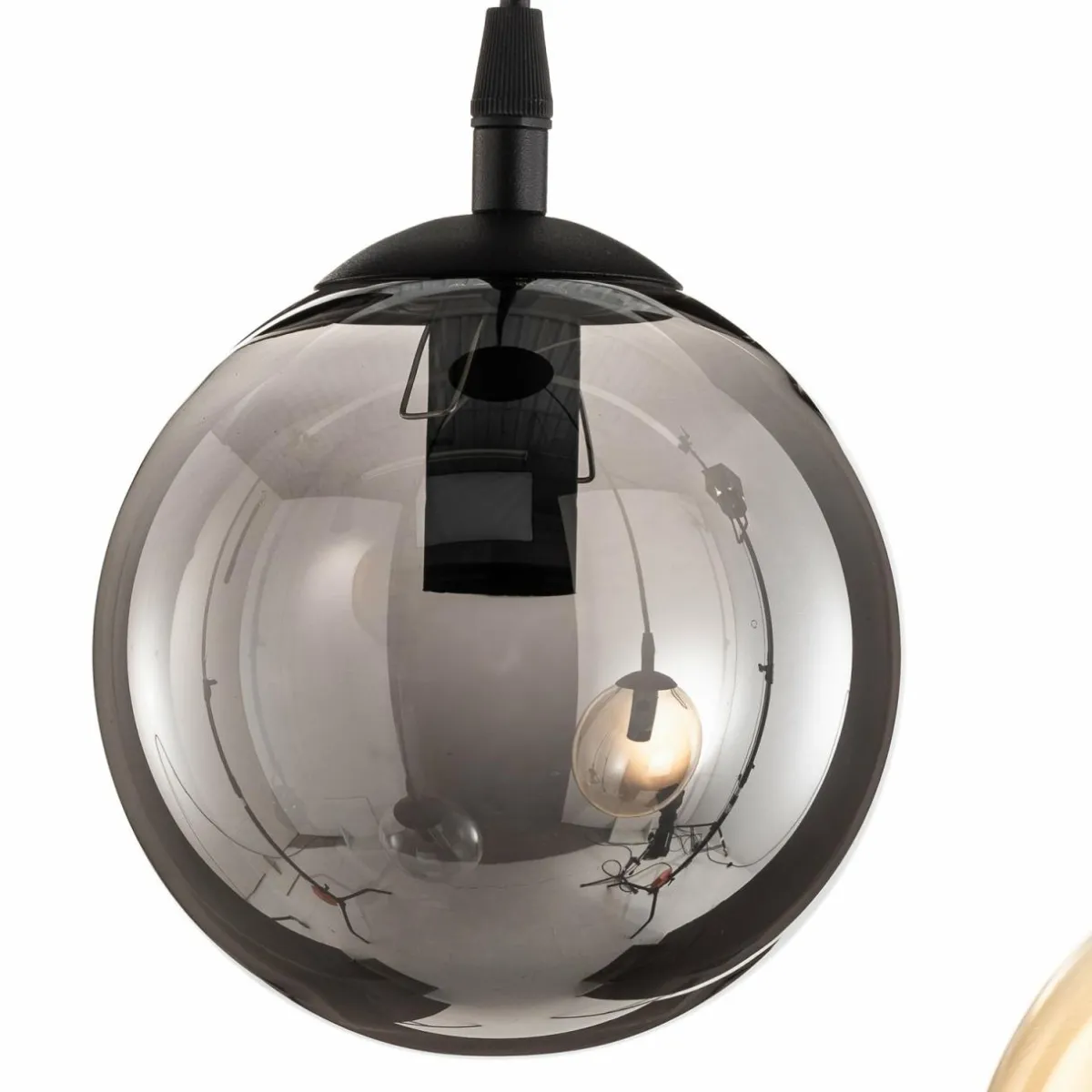 suspension_glassy__lampes_ronde_graphiteambreclair_verre_3.webp Best Sale EMIBIG LIGHTING Suspension Glassy, 3 lampes, ronde, graphite/ambre/clair, verre