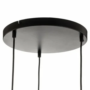 Best Sale EMIBIG LIGHTING Suspension Glassy, 3 lampes, ronde, graphite/ambre/clair, verre