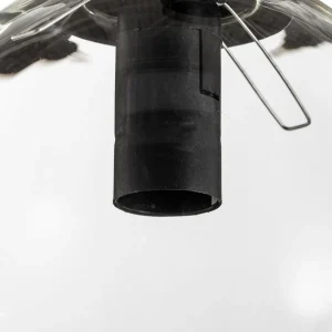 Best Sale EMIBIG LIGHTING Suspension Glassy, 3 lampes, ronde, graphite/ambre/clair, verre