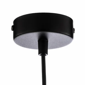 Flash Sale EMIBIG LIGHTING Suspension Glassy, noir, transparent, verre, Ø 14 cm, E14