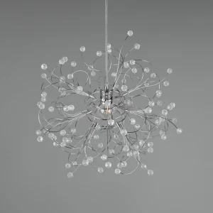 Best Reality Leuchten Suspension Gloria, E27, à une lampe, chromée
