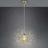 Outlet Reality Leuchten Suspension Gloria, E27, à une lampe, laiton