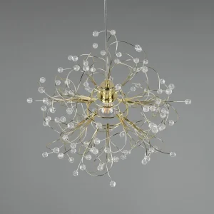 Outlet Reality Leuchten Suspension Gloria, E27, à une lampe, laiton