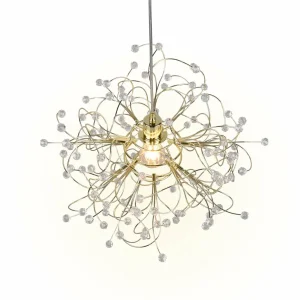 Outlet Reality Leuchten Suspension Gloria, E27, à une lampe, laiton