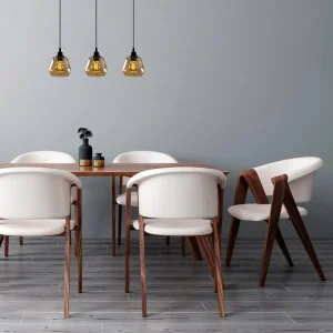Online Opviq Suspension Gold 032, or-transparent, verre à 3 lampes long
