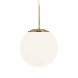 Shop Nordlux Suspension Grant en laiton avec boule de verre Ø 25cm