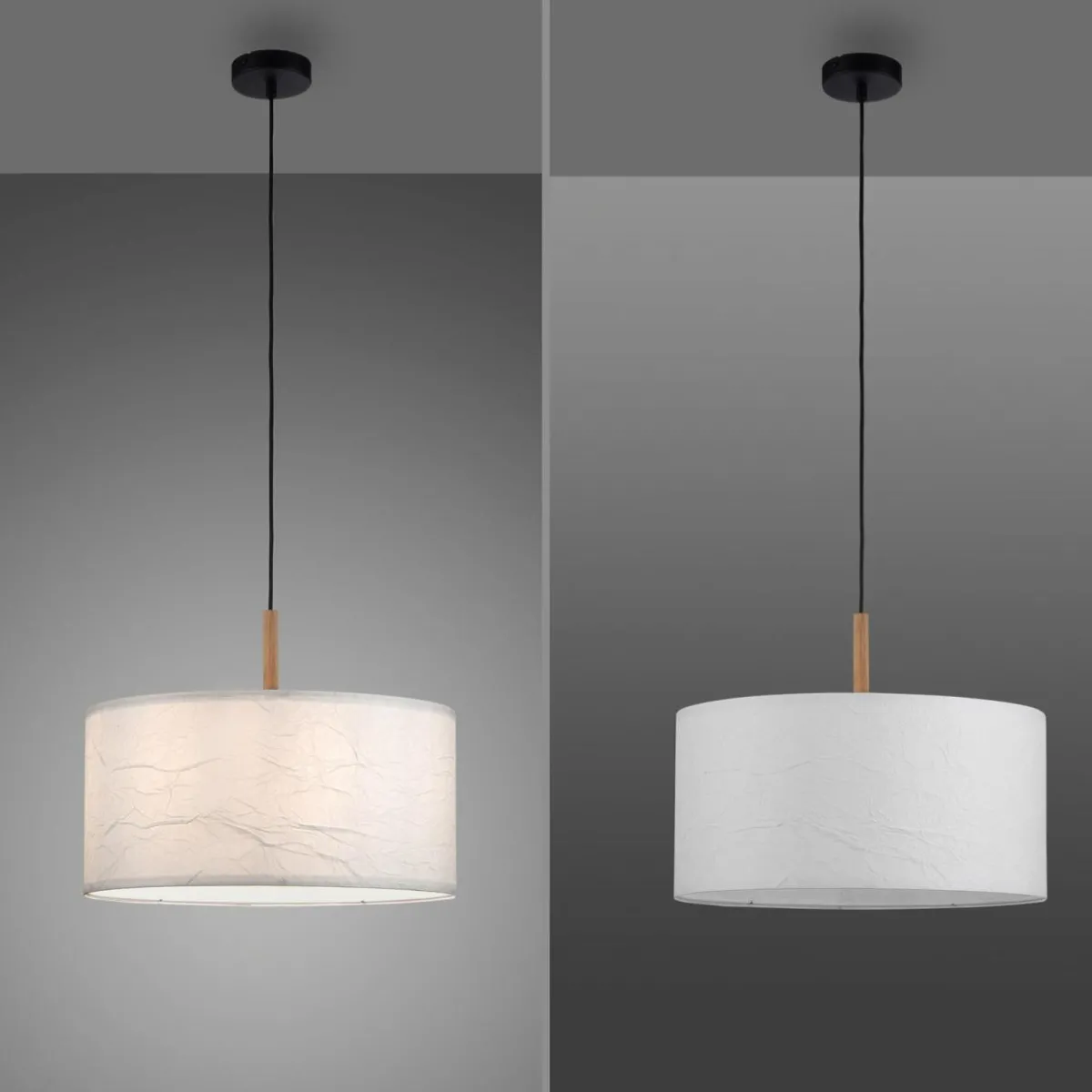 suspension_green_sofie_abatjour_papier__lampe_3.webp Online JUST LIGHT. Suspension Green Sofie, abat-jour papier, 1 lampe