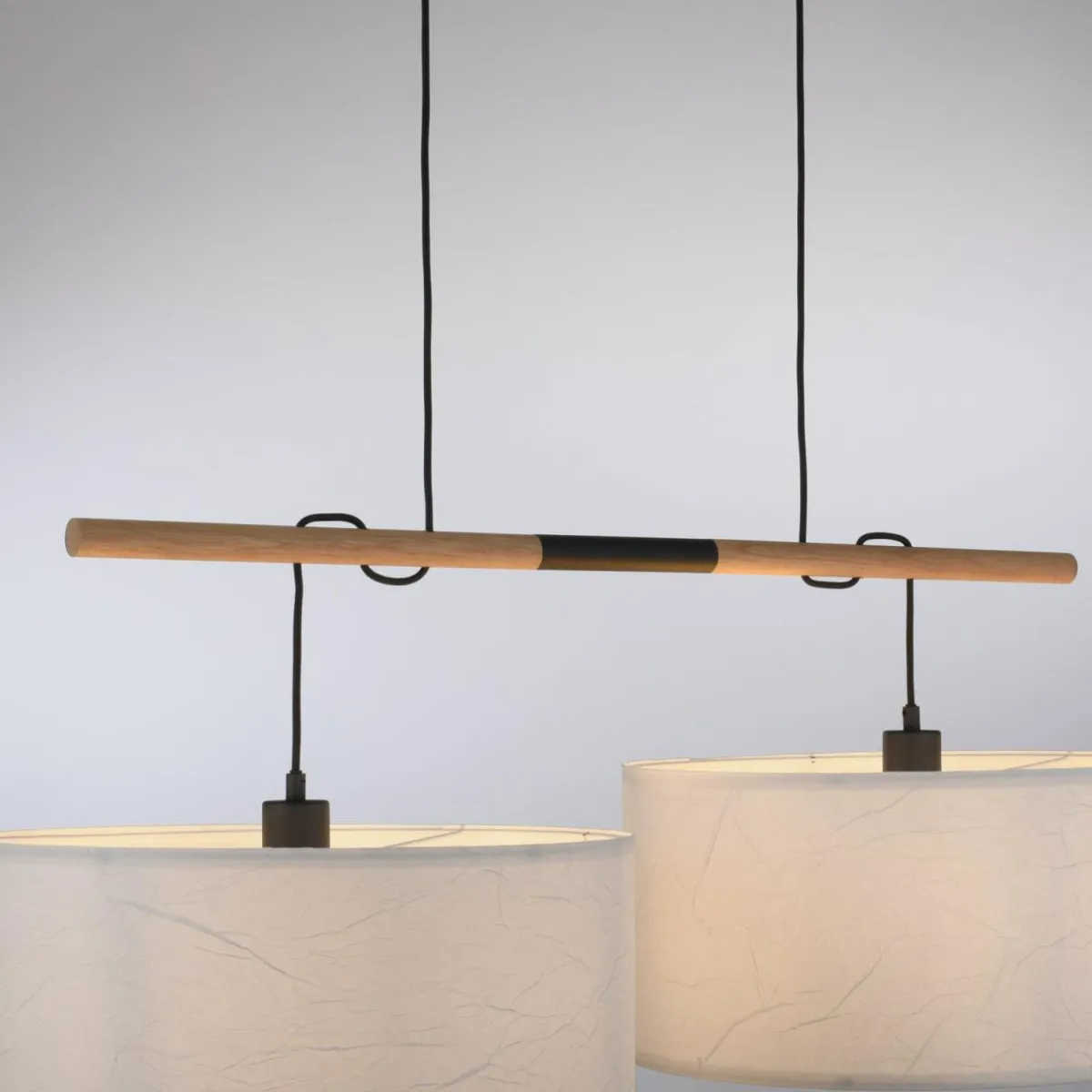 suspension_green_sofie_abatjour_papier__lampes_2.webp Best Sale JUST LIGHT. Suspension Green Sofie, abat-jour papier, 2 lampes
