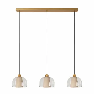 Sale Lucide Suspension Gunhild, à 3 lampes, poutre