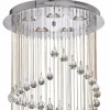 Hot Searchlight Suspension Hallway rideau cristal de verre, 80 cm