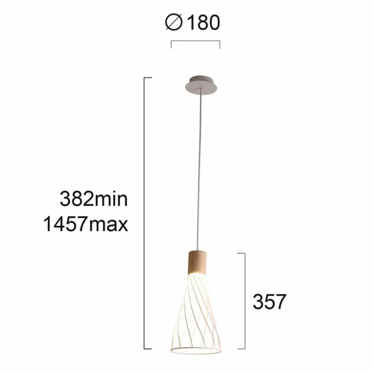 suspension_hank_avec_abatjour_grille_blanche_0.webp Sale Viokef Suspension Hank avec abat-jour grille, blanche