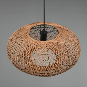 Store Trio Lighting Suspension Hedda en sisal et métal
