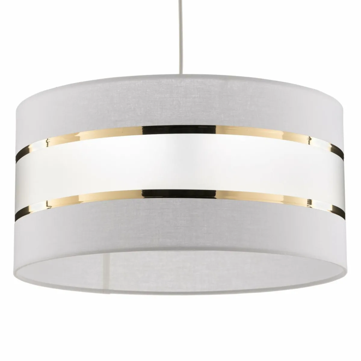 suspension_helen_abatjour_tissu_blancdor__cm_1.webp Clearance HELAM Suspension Helen abat-jour tissu blanc-doré Ø 40cm