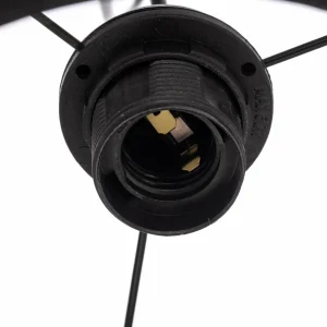 Cheap Euluna Suspension Helen ronde gris-noir-argenté 4 lampes