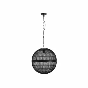 Best Sale Globo Suspension Hermi II treillis métallique noir Ø50cm