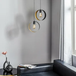 Online SIGMA Suspension Hula, à 2 lampes, noir/or