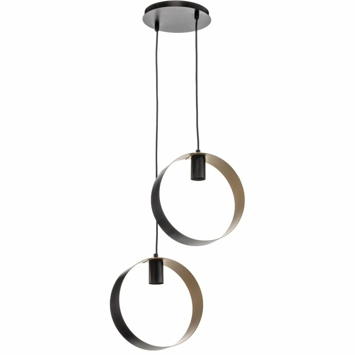 suspension_hula___lampes_noiror_1.webp Online SIGMA Suspension Hula, à 2 lampes, noir/or