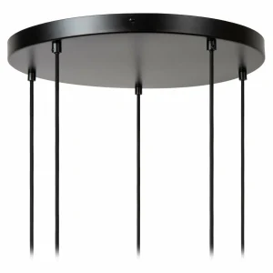 Fashion Lucide Suspension Ilona, verre, multicolore, Ø 45 cm, à 5 lampes