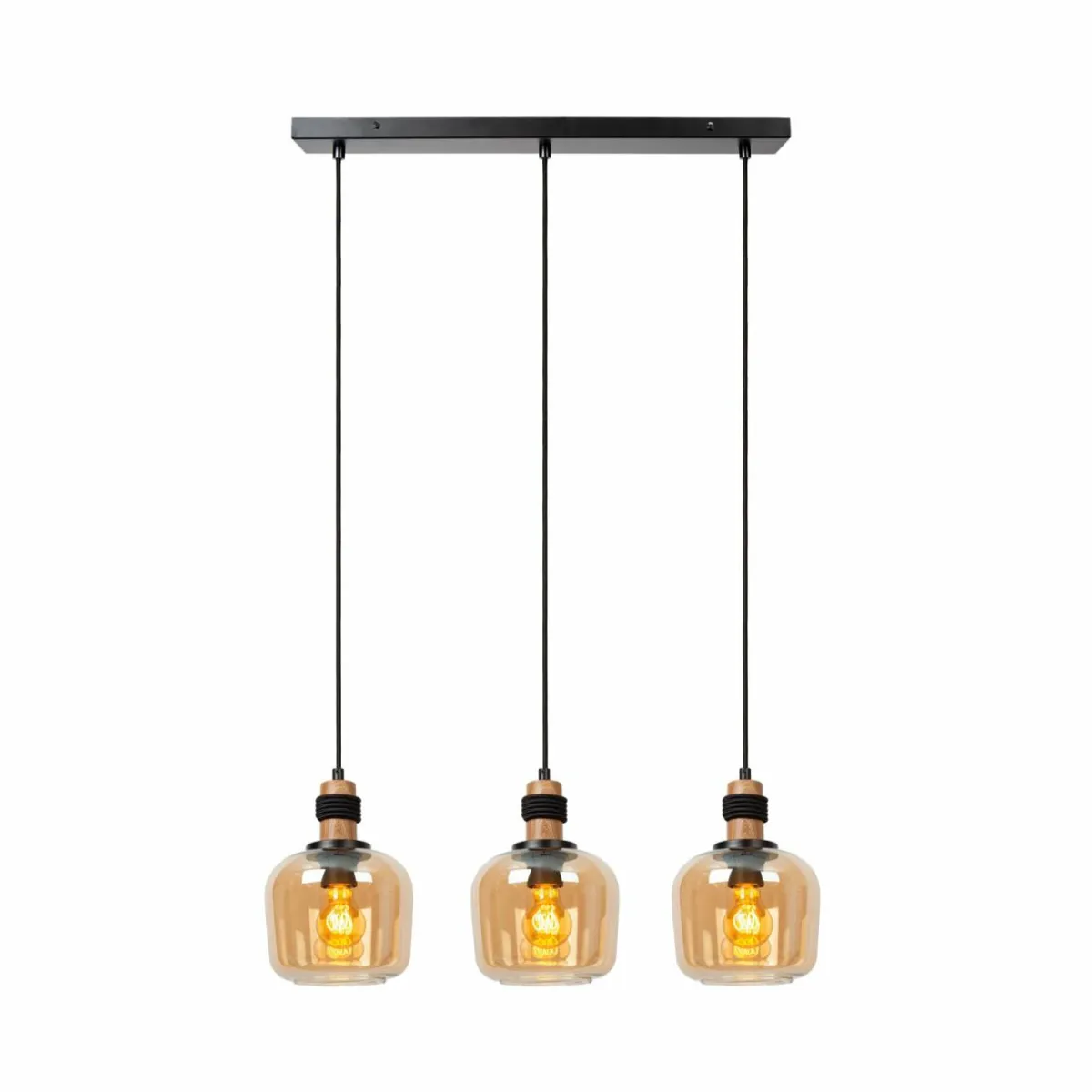 suspension_ilona_verre_noirambre__lampes_0.webp Cheap Lucide Suspension Ilona, verre, noir/ambre, 3 lampes
