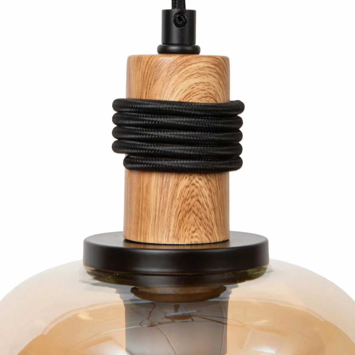 suspension_ilona_verre_noirambre__lampes_2.webp Cheap Lucide Suspension Ilona, verre, noir/ambre, 3 lampes
