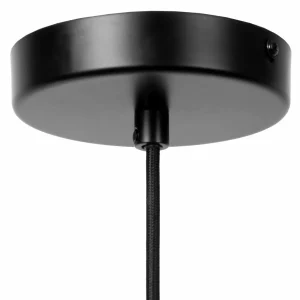 Cheap Lucide Suspension Ilona, verre, noir/ambre, 3 lampes