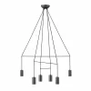 Fashion Nowodvorski Lighting Suspension Imbria, 6 lampes, longueur 93cm, noir