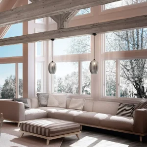 Online Fabas Luce Suspension Infinity en verre, à 1 lampe, Ø 20cm