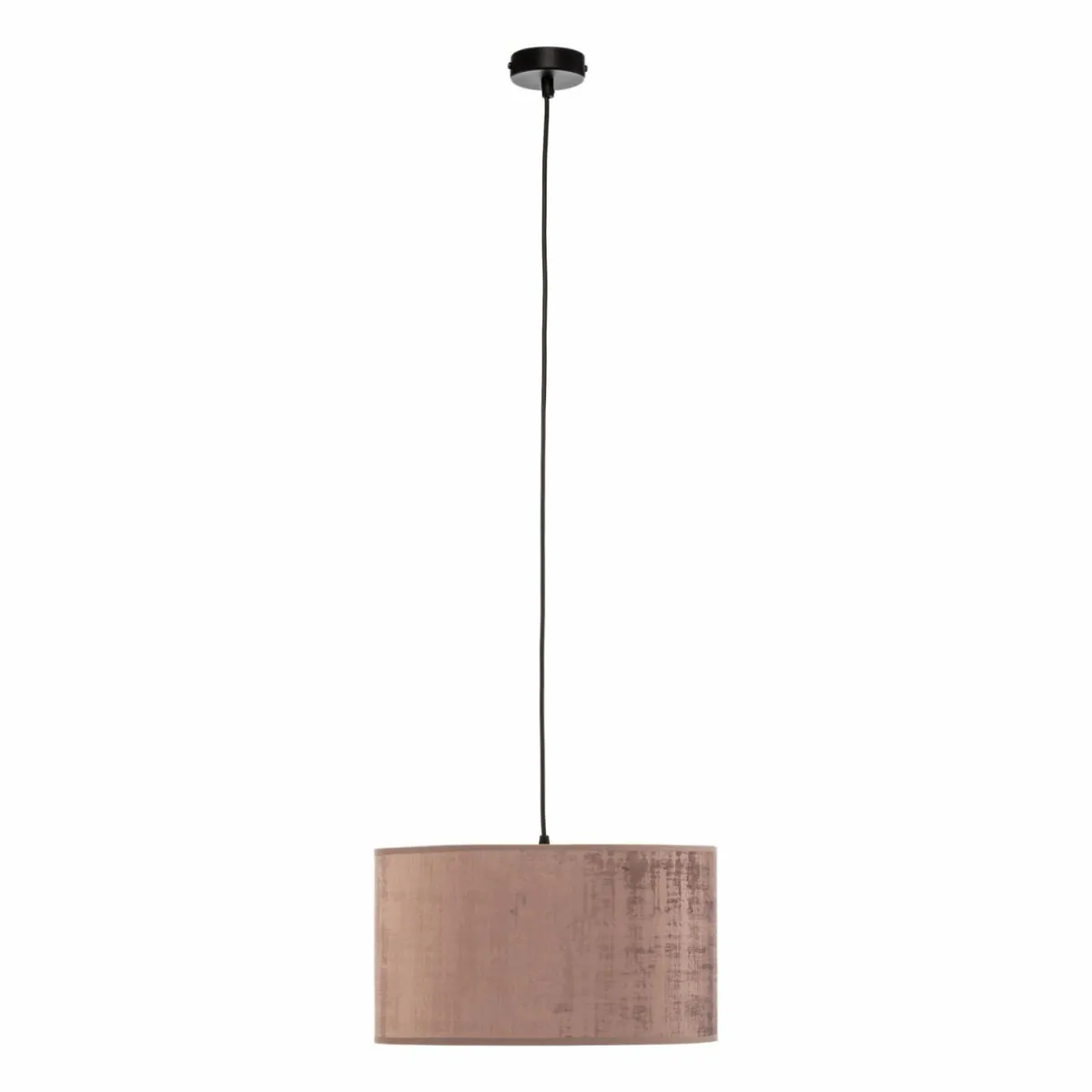 suspension_jari_abatjour_tissu__lampe_ros_dor_1.webp Fashion EMIBIG LIGHTING Suspension Jari abat-jour tissu 1 lampe rosé doré