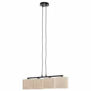Hot EMIBIG LIGHTING Suspension Jari x4 longue, blanc-doré