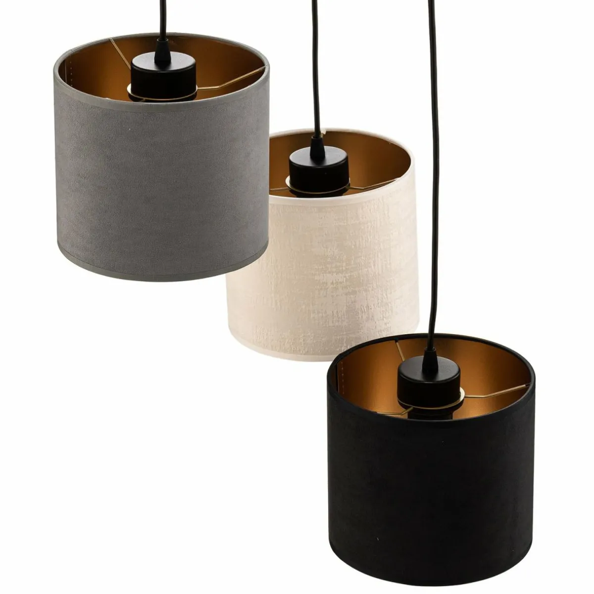 suspension_jari_x_ronde_noirblancgris_2.webp Store EMIBIG LIGHTING Suspension Jari x3 ronde, noir-blanc-gris