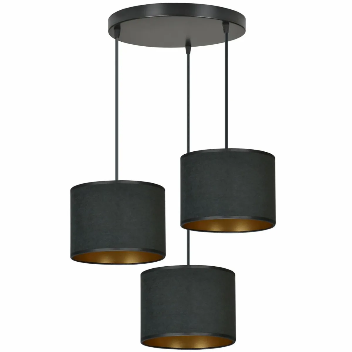 suspension_jari_x_ronde_noirdor_2.webp Best EMIBIG LIGHTING Suspension Jari x3 ronde, noir-doré
