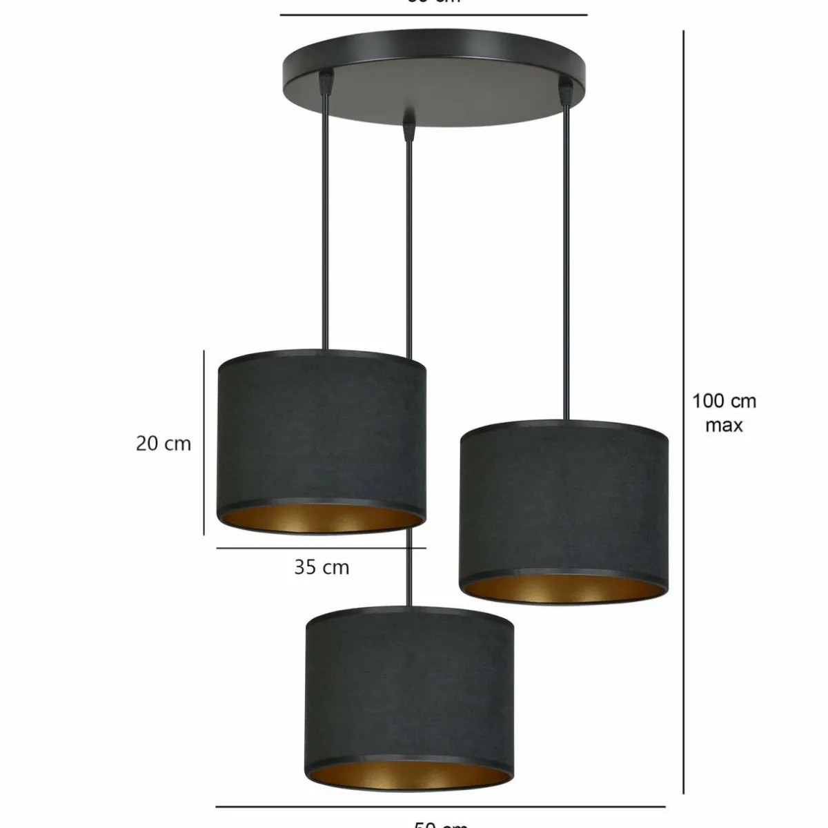 suspension_jari_x_ronde_noirdor_3.webp Best EMIBIG LIGHTING Suspension Jari x3 ronde, noir-doré