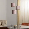 Discount EMIBIG LIGHTING Suspension Jari x3 ronde, rosé-doré
