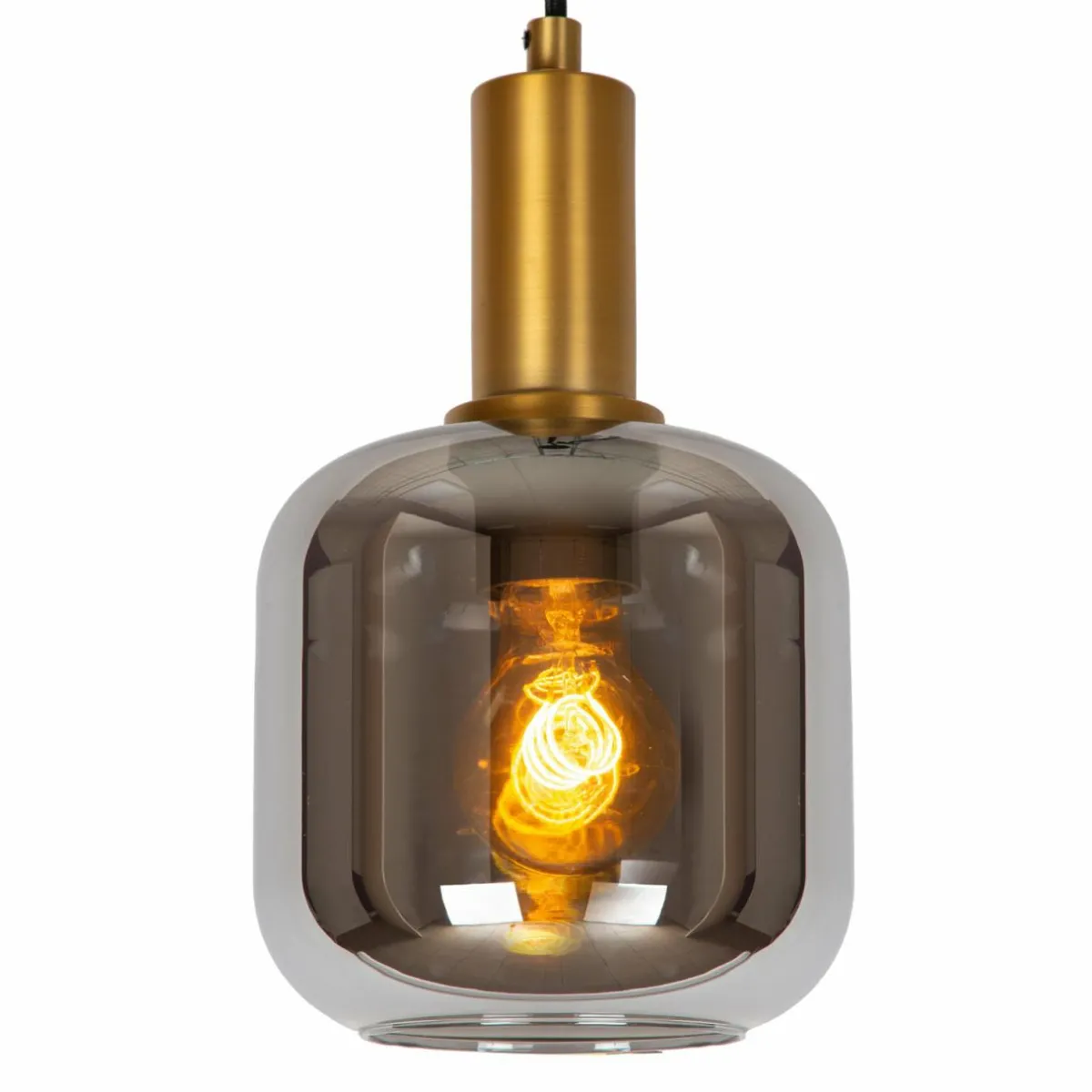 suspension_joanet___cm___lampe_verre_noir_2.webp Clearance Lucide Suspension Joanet, Ø 16 cm, à 1 lampe, verre, noir